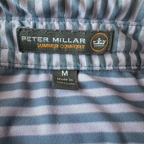 Peter Millar Summer Comfort Polo Shirt, Men's Striped, Golf, Size Extra Large - Picture 5 of 8
